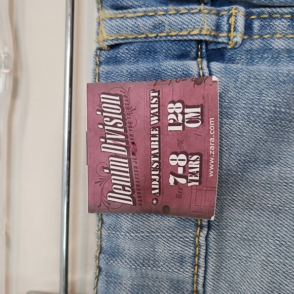 Zara Girl Distressed Denim Skirt, Size 7-8 ~ NWT - Picture 5 of 10